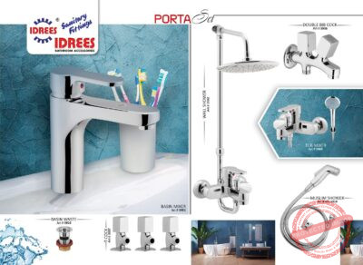 Complete Porta Single Lever Sanitary Set Code 3911