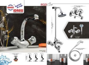 Complete Rozi 4 Nob Set Sanitary Set Code 1111