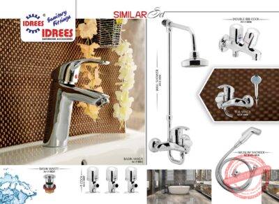 Complete Similar Single Lever Sanitary Set Code 3811