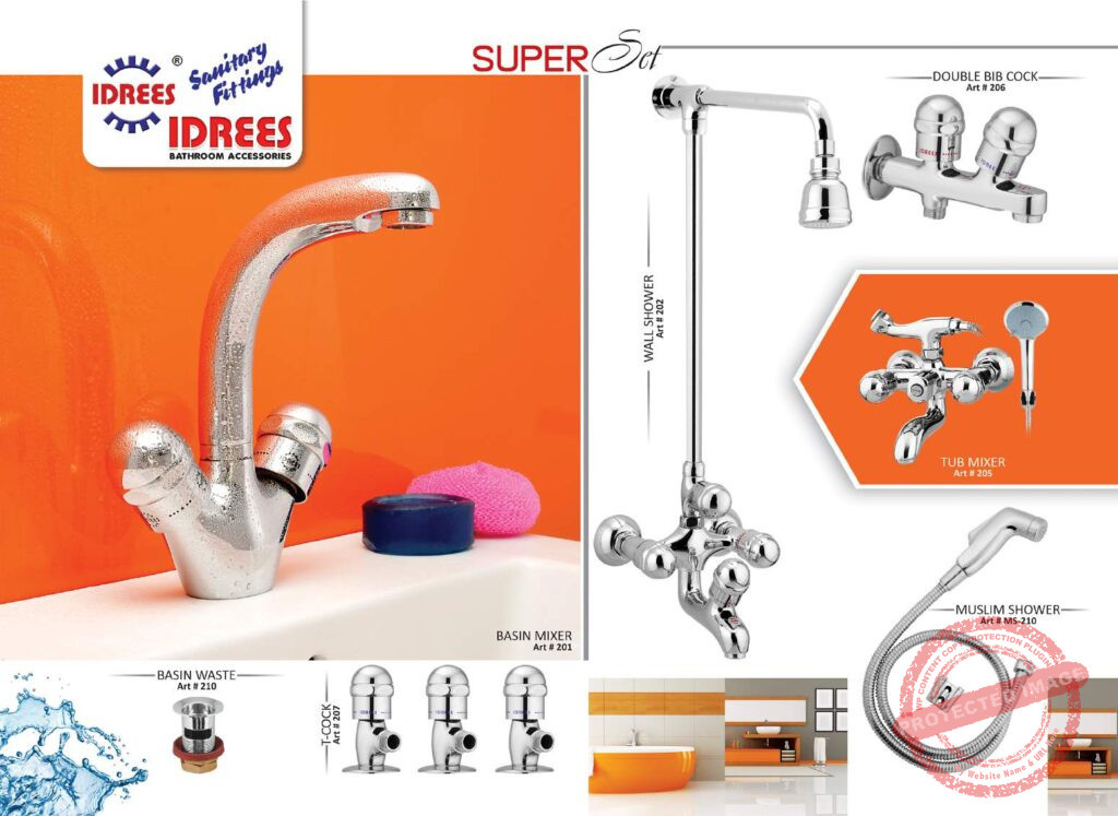 Complete Super 4 Nob Set Sanitary Set Code 211