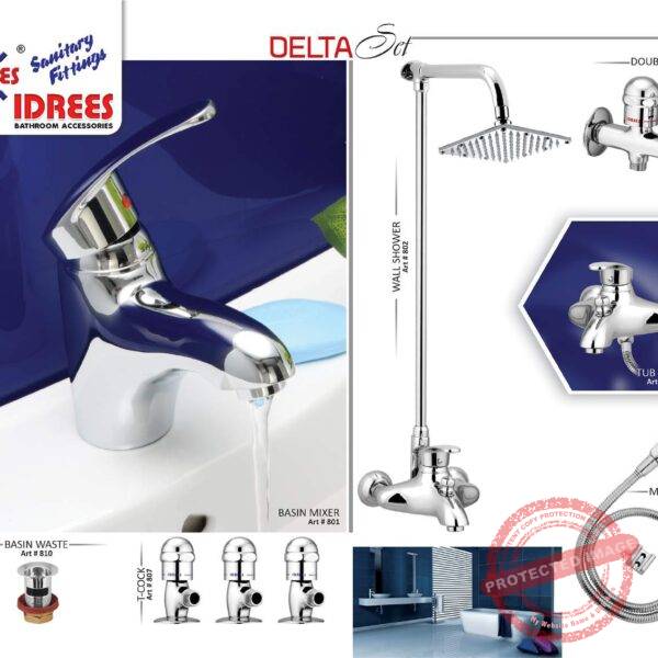 Complete Delta Single Lever Sanitary Set Code 811