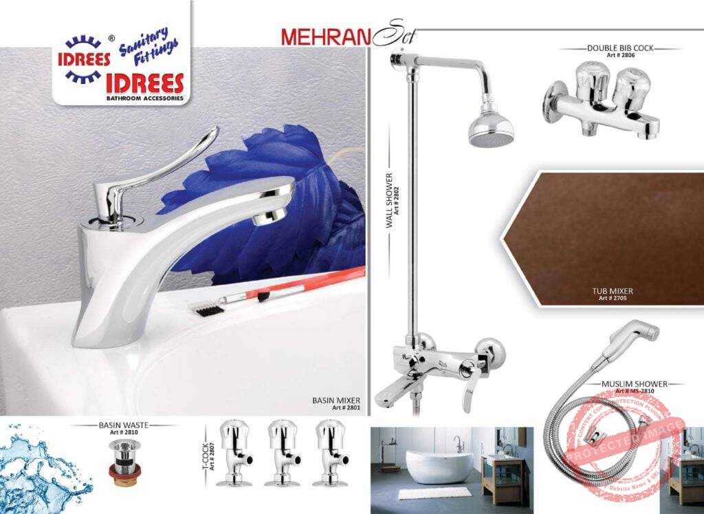 Complete Mehran Single Lever Sanitary Set Code 2815