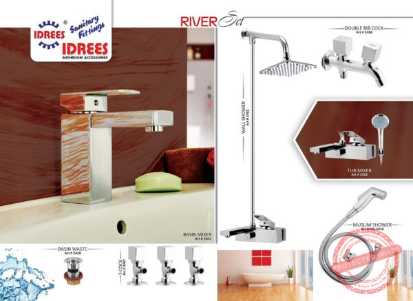 Complete River Single Lever Sanitary Set Code 2411