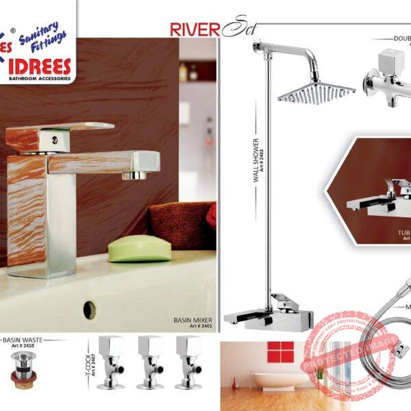 Complete River Single Lever Sanitary Set Code 2411