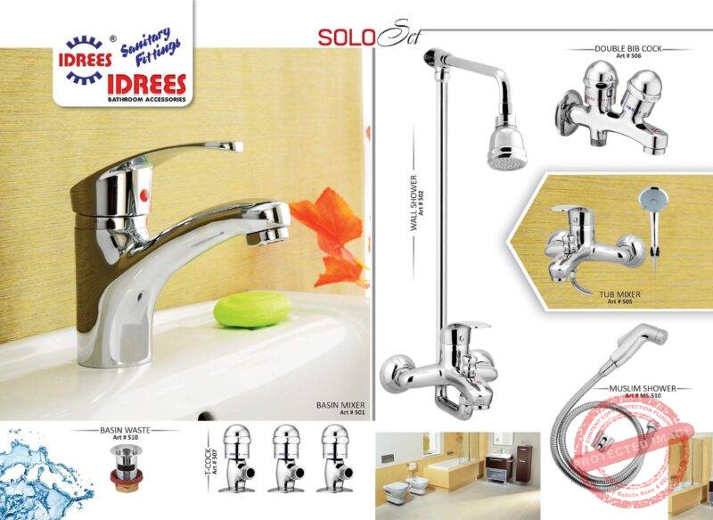 Complete Solo Single Lever Sanitary Set Code 511