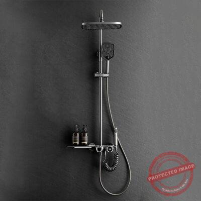 Modern Black Digital Piano Shower Set