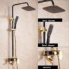 Rose Gold and Black Shower Faucet System