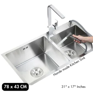 Double Bowl Handmade Stainless Steel Sink