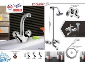 Complete Economy 2 Nob Sanitary Set Code 1212
