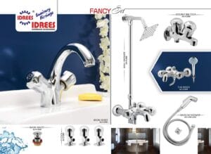 Complete Fancy 2 Nob Sanitary Set Code 2312