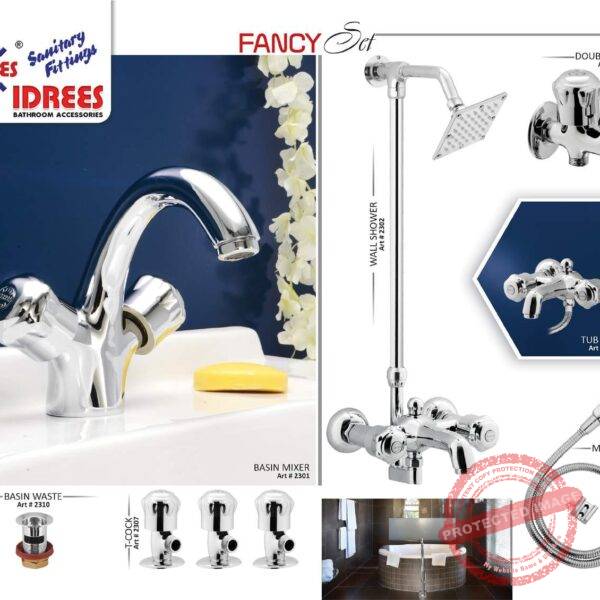 Complete Fancy 2 Nob Sanitary Set Code 2312