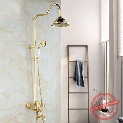 Luxury Gold Shower Faucet Set