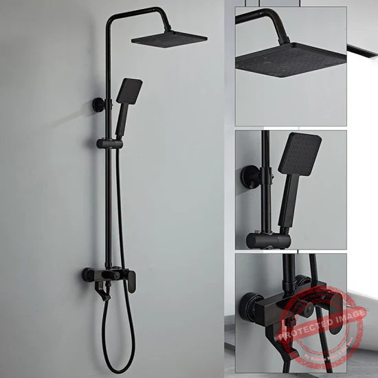 3-Function Rainfall Shower Head