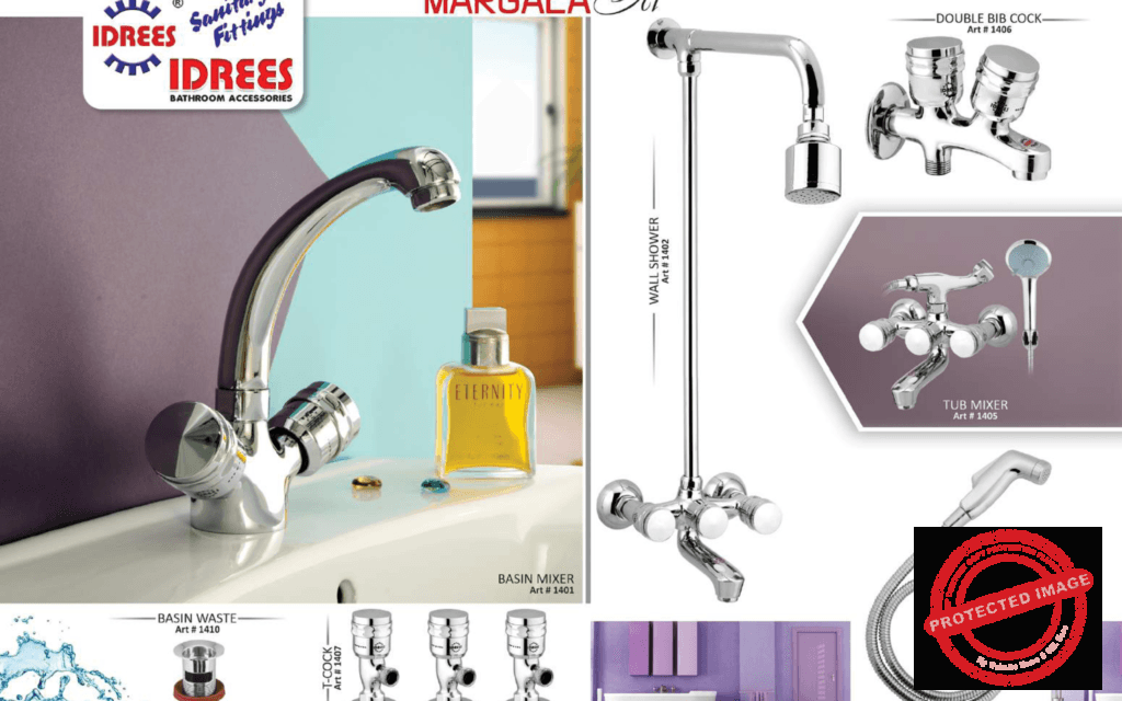 Complete Margala 2 Nob Sanitary Set Code 1421
