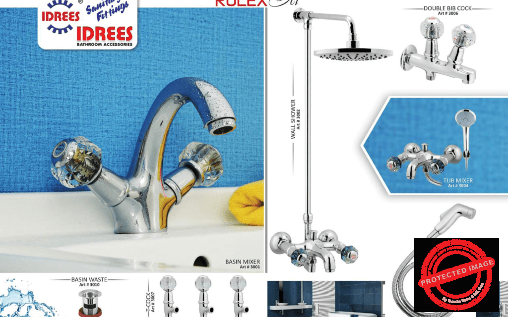 Complete Rolax 2 Nob Sanitary Set Code 3012