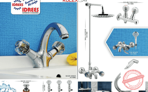 Complete Rolax 2 Nob Sanitary Set Code 3012