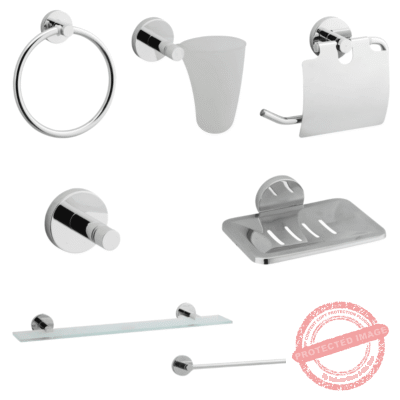 Complete Bathroom Oriel Accessories Set Art 5670