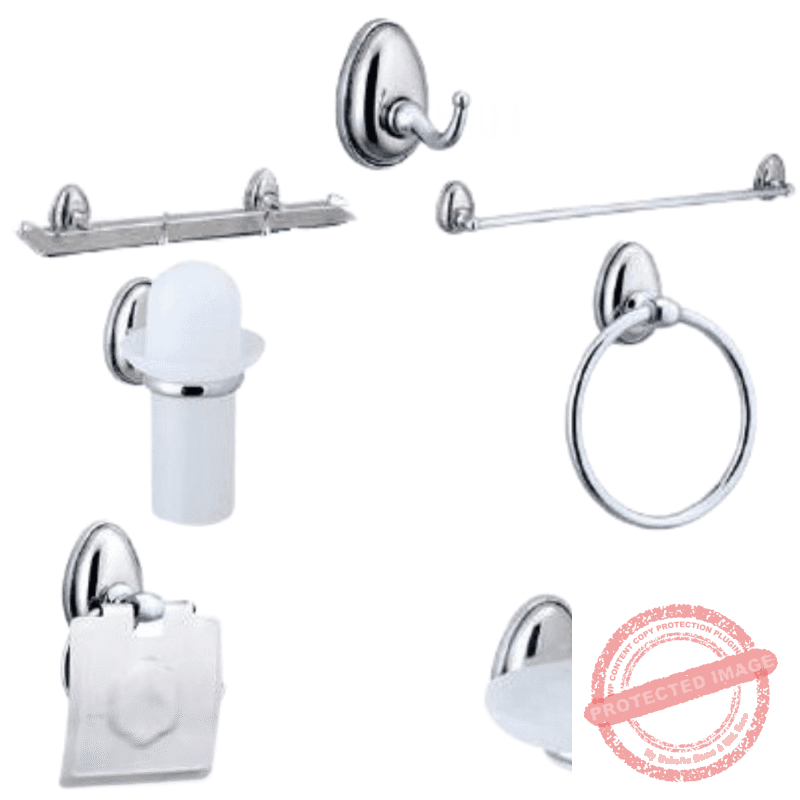 Complete Bathroom Porta Accessories Set Art 5600