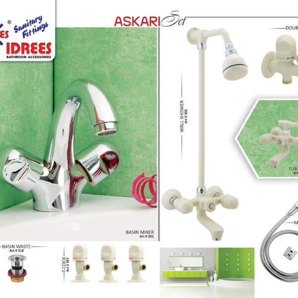 Complete Askari 2 Nob Sanitary Set Code 312