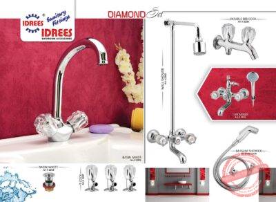 Complete Diamond 2 Nob Sanitary Set Code 2212