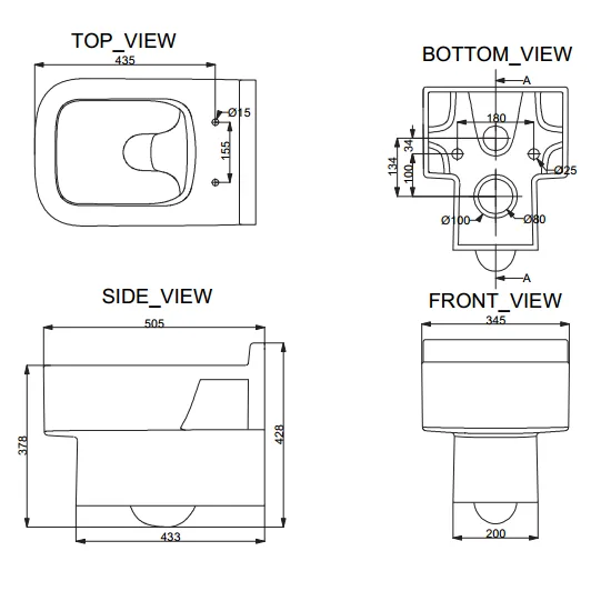 HD348WH | Wall Hung WC - Image 2