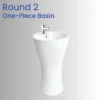 Round 2 One-Piece Basin