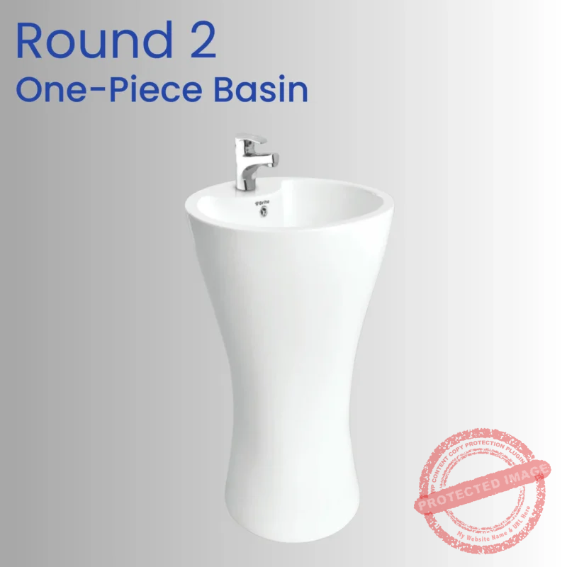 Round 2 One-Piece Basin