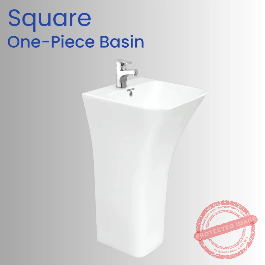 Square One-Piece Basin