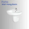 Porta One-Piece Wall-Hung Basin