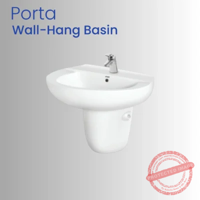 Porta One-Piece Wall-Hung Basin