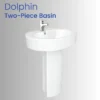 Dolphin Two-Piece Basin by Brite Sanitary Ware