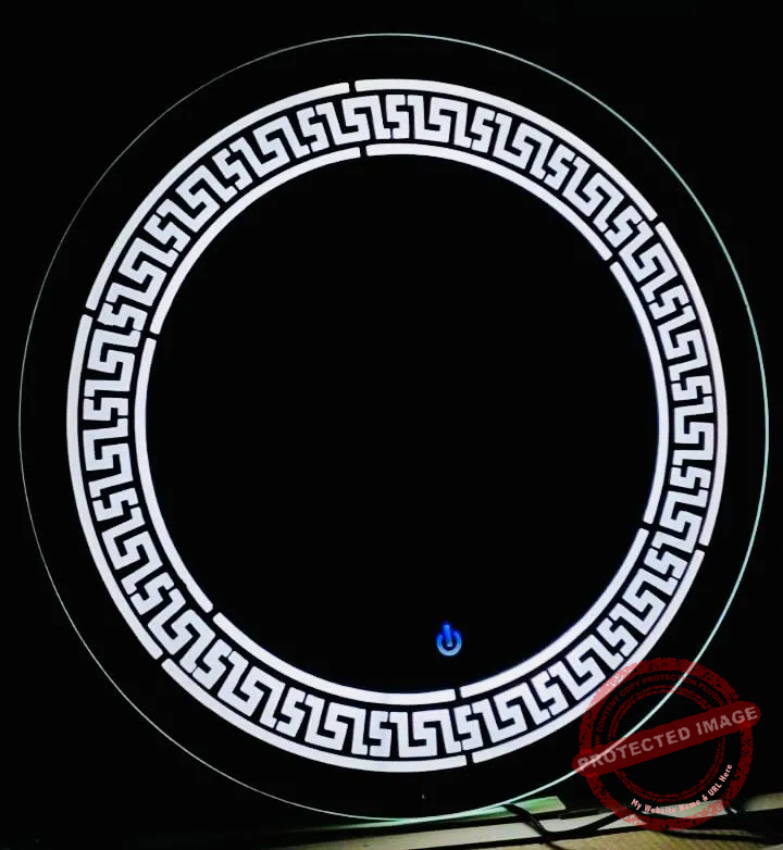 Smart LED Round Mirror with Touch Control