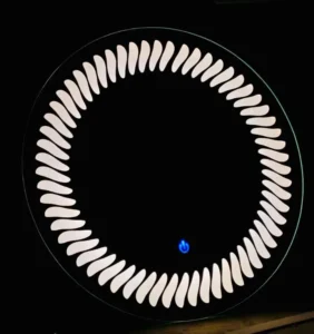 Smart LED Round Mirror with Touch Control