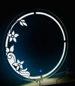 Smart LED Round Mirror with Touch Control