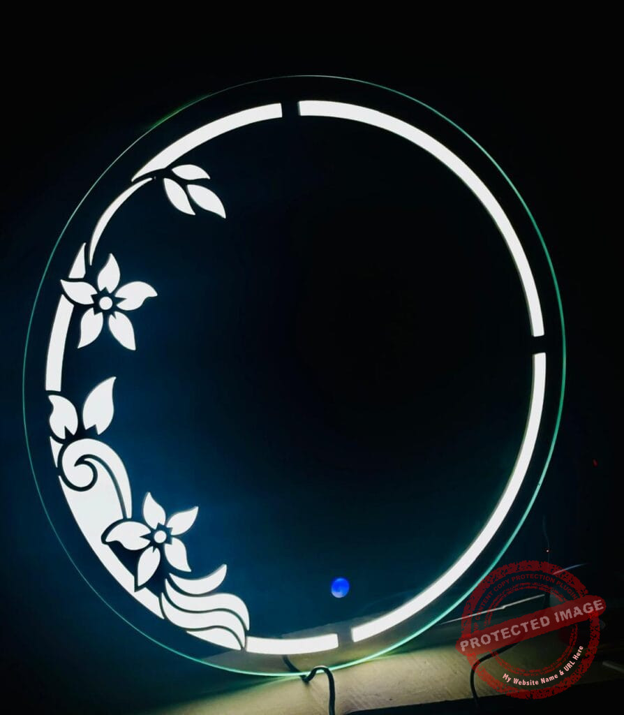 Smart LED Round Mirror with Touch Control