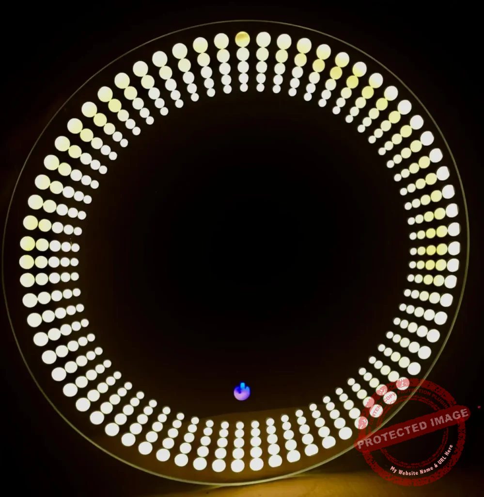 Smart LED Round Mirror with Touch Control