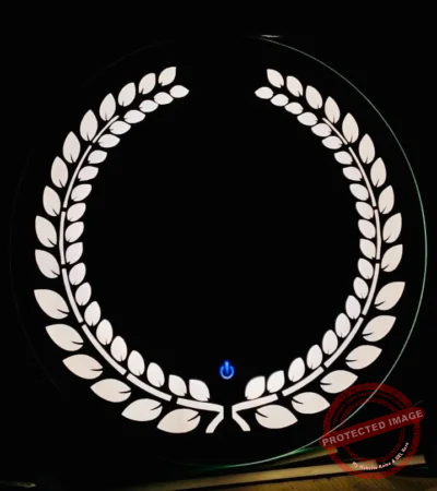 Smart LED Round Mirror with Touch Control