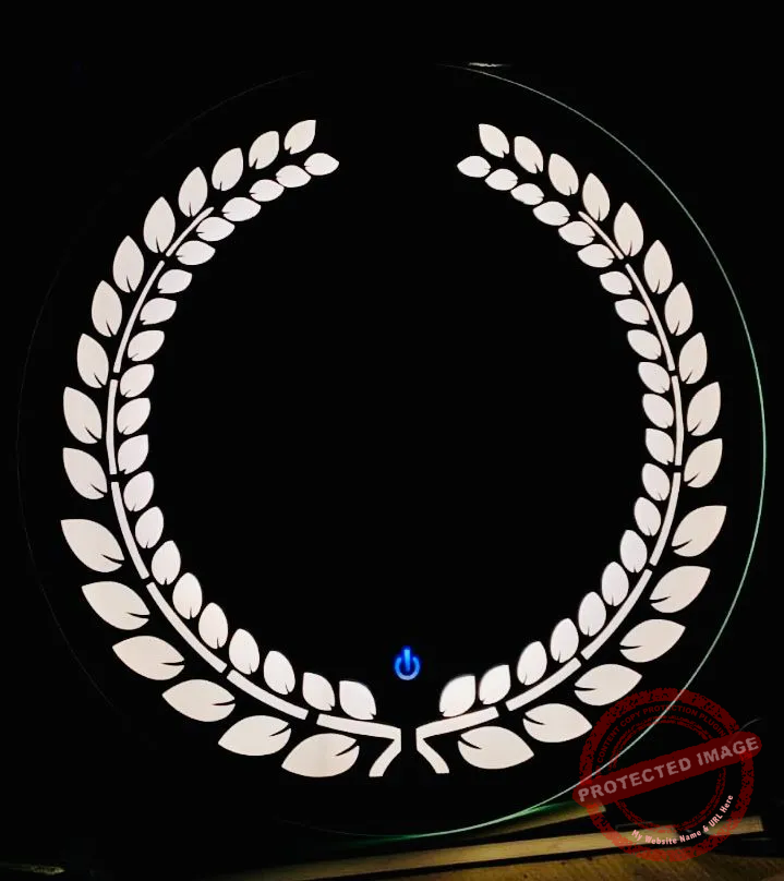 Smart LED Round Mirror with Touch Control