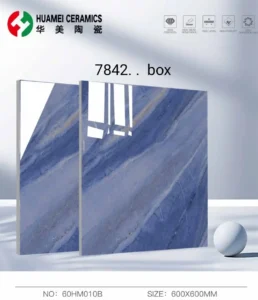 Blue Marble-Effect Ceramic Tiles