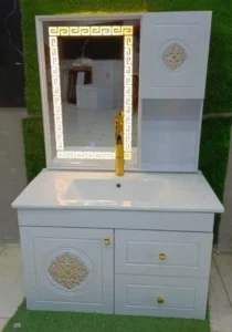 PVC Vanity with Integrated LED Mirror