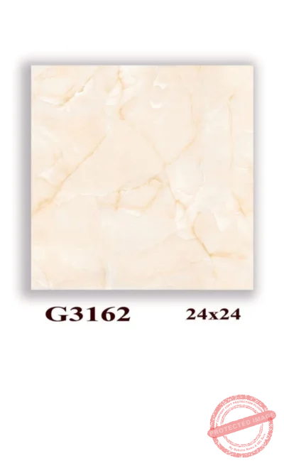 Elegant 24x24 Inch Marble Tile with Gold Veins – Model G3155